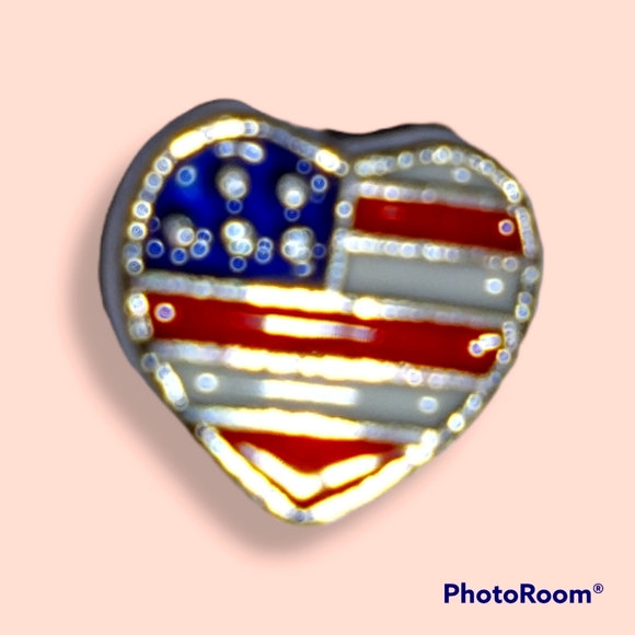 American Flag Floating Charm - Picture 1 of 1